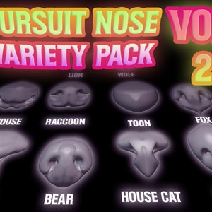 Fursuit Noses Variety Pack Vol 2 - 3D Druckbare Files