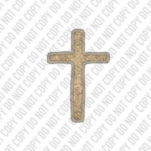 Patch Glitter Cross Design / PNG