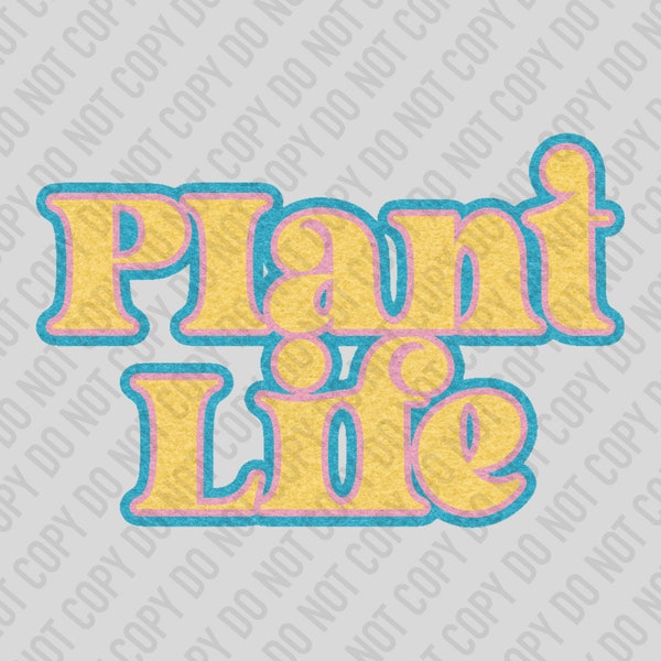 Faux Felt Spring Plant Life Digital Design / PNG