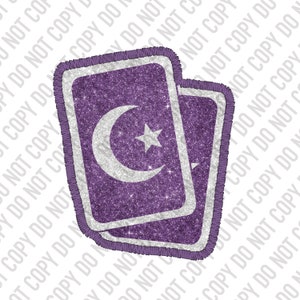 Patch Glitter Cards Design / PNG