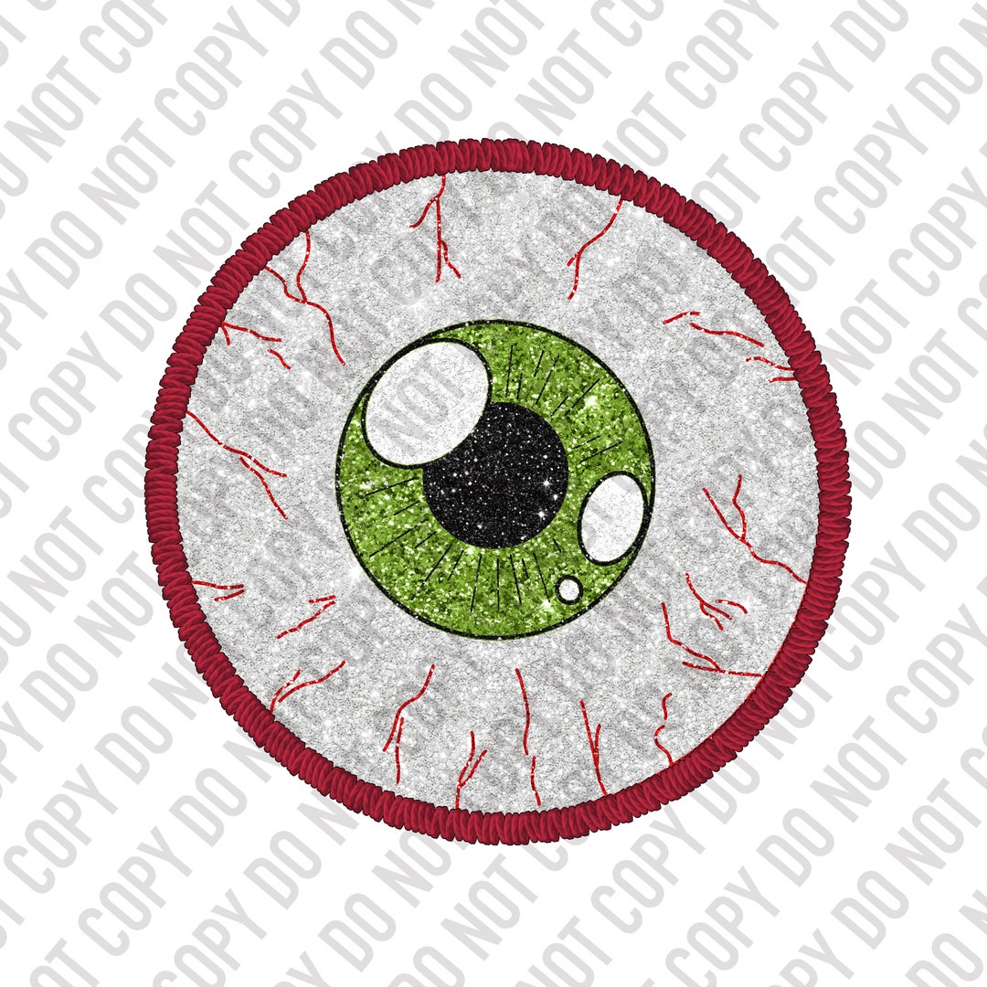 Patch Glitter Eyeball Design / PNG Etsy