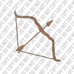 Patch Glitter Archery Digital Design / PNG