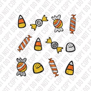 Glitter Candy Grid Design / PNG