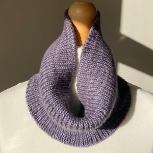 Handknit Soft Merino Wool Cowl