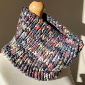 Handknit Chunky Merino Wool Cowl