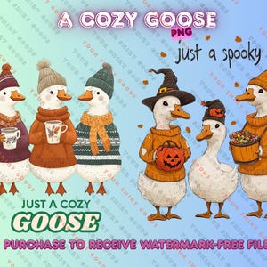 Just a cozy Goose Png, Fall Autumn Png, Cozy Fall vibes PNG, Pumpkin PNG, Cute Goose PNG, Autumn Shirt Design, Coquette Fall Png, ASV805-02
