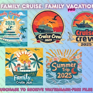 Family Vacation Trip 2025 Png Bundle, Family Trip Png, Family Beach Vacation Png, Vacation Png, Travel Summer Vacations ASV626-05
