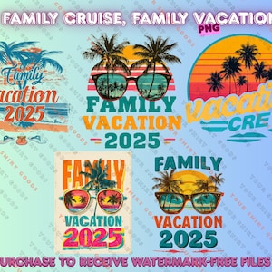 Retro Design for Family Vacation Trip 2025 Png, Family Trip Png, Family Beach Vacation Png, Vacation Png, Travel Summer Vacations ASV626-04