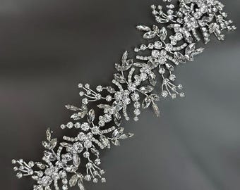 Crystal Vine Bridal Hairpiece | Sparkling Silver Headpiece | Wedding Hair Accessory | Alia Bridal