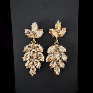 Gold Statement Dress Earrings - Etsy