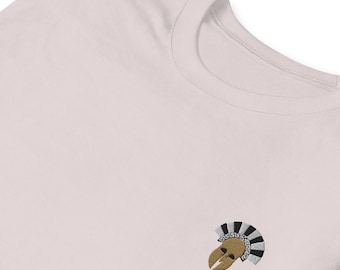Corinthian Helmet T-Shirt – Embroidered Greek Spartan Warrior History Gift Tee