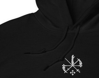 Expedition 33 Emblem Hoodie – Embroidered Clair Obscur Subtle Gamer Gift Sweatshirt