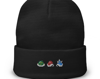 Retro Mario Shells Beanie – Embroidered Classic Gamer Gift Hat