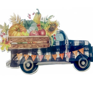Pumpkin Delivery Truck Shaped Plates - Festive Tableware for Fall