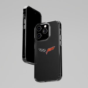Coque de portable Corvette, coque de portable transparente avec logo Corvette, coque de portable pour iPhone et Samsung