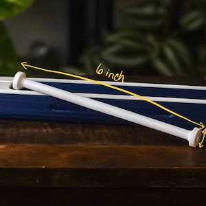 10 bobine personalizzate per navetta per tessitura Super Silm da 6 pollici - Bianco, Grigio