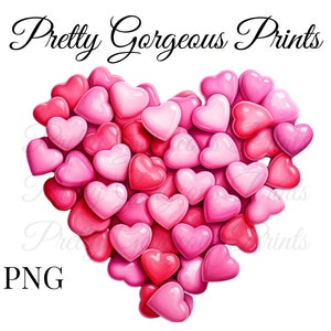 Valentine Png, Hearts In Heart Png, Love Png, Cute Heart Png, Sublimation Png, Heart Png, Heart Clipart, Commercial Use, Digital Download