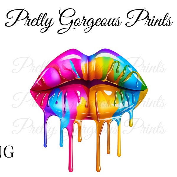 Lips Png Sublimation Design, Lips Png Designs, Lips Clip Art, Lips Png, Lip Gloss Png , Colorful Lips, Sublimation Design, Digital Download