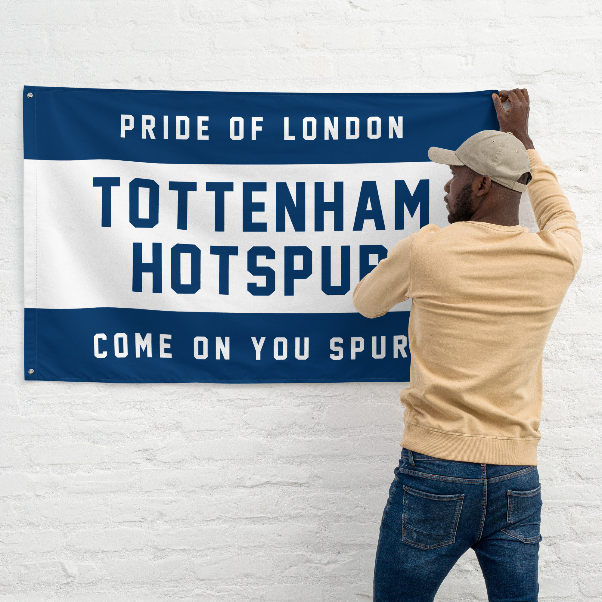 Tottenham Hotspur FC Birthday Banner Personalized Party Backdrop Decoration  60 x 44 Inches 