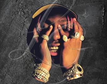 Lil Yachty Graphic T-Shirt Design PNG (Instant Download)