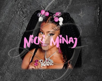 Nicki Minaj Pink Graphic T-Shirt Design (PNG Digital Download)