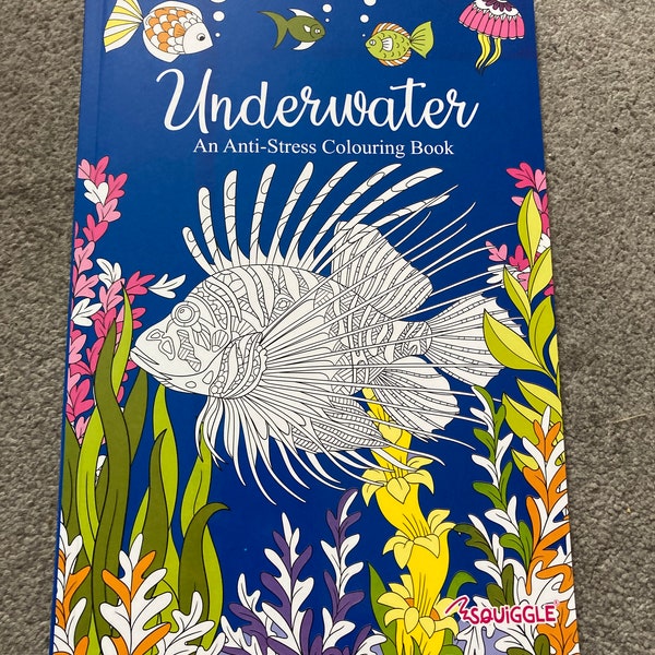 Anti-Stress Colouring Book, theme Underwater