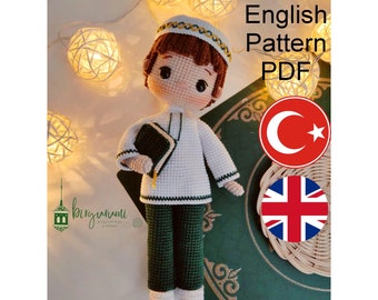 Kerem doll Amigurumi English crochet pattern pdf