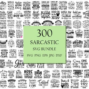 300 citations drôles bundle svg, Svg sarcasme, Bundle Svg sarcastique, dictons sarcastiques Svg Bundle, Svg citations sarcastiques, Cricut