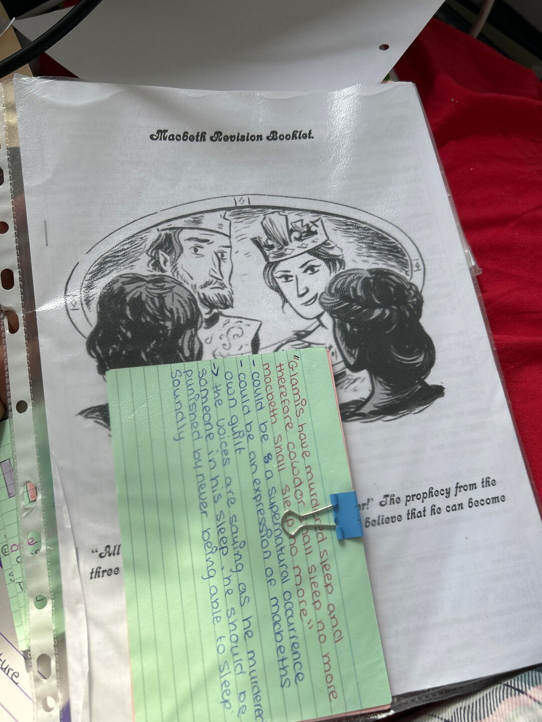 Macbeth revision booklet with notes etsy