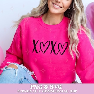 Baci e abbracci SVG PNG, Xoxo Svg, San Valentino Png, Amore Svg, Cuori Svg, Buon San Valentino Svg, Ciao San Valentino Camicia Cuore Taglio File