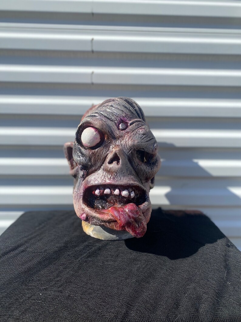 Shock Monster Latex Mask Scary Horror Mask Handmade Halloween Costume ...