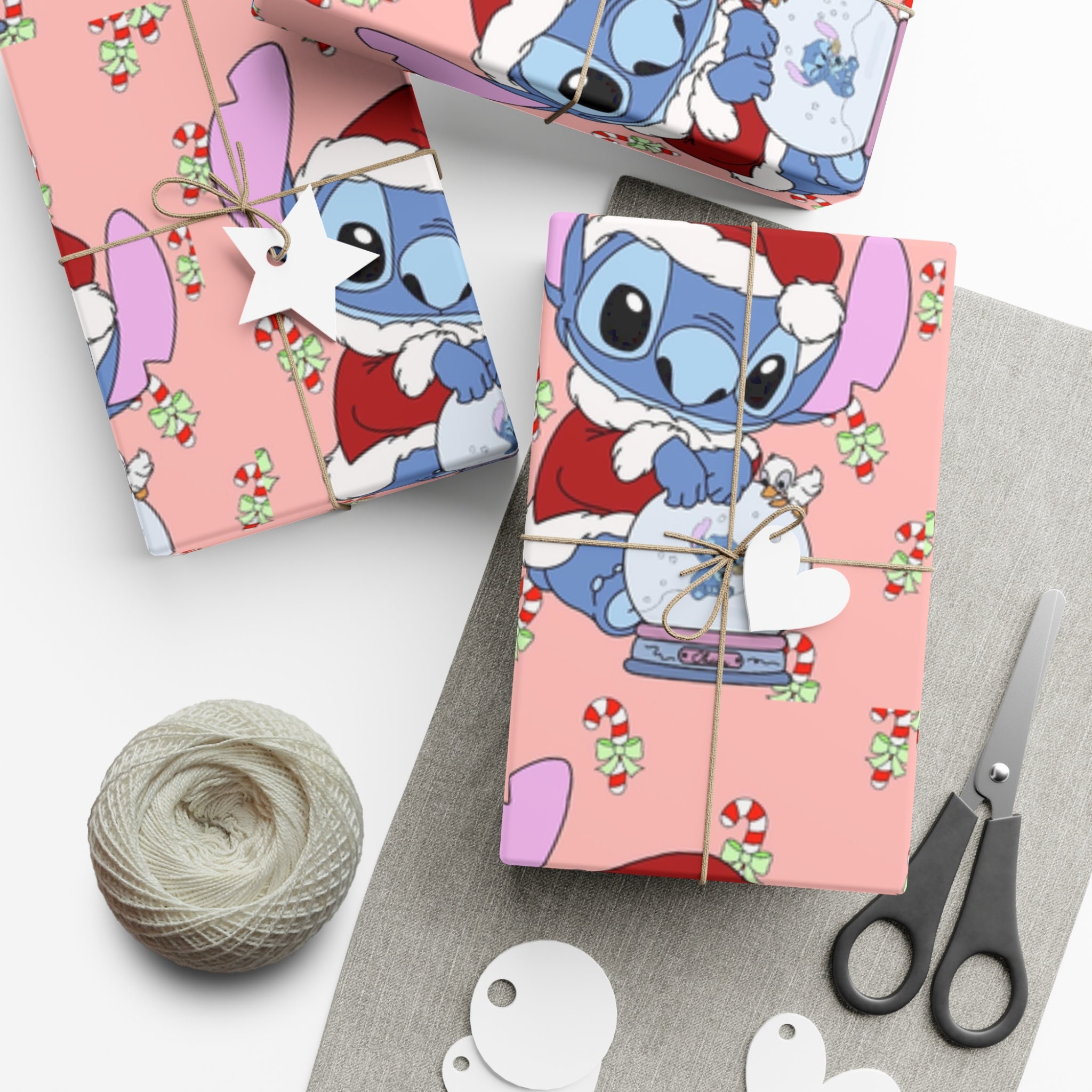 Stitch Gift Wrap Papers,Stitch Lilo Christmas Wrap Paper,Holiday