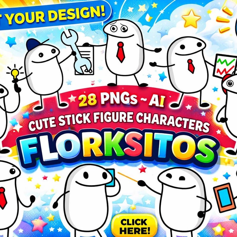 Flork Stickers - Etsy