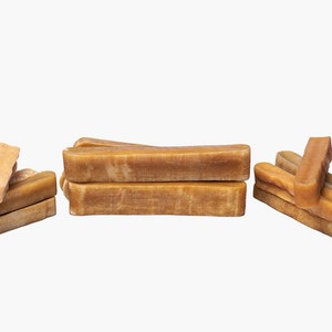 5 Pieces of 200-220g Himalayan Yak Chews! Premium quality Dog Chews 100% all Natural, 6-7 Inch, Vitality dog chew, Churppi dog chew/Yak chew