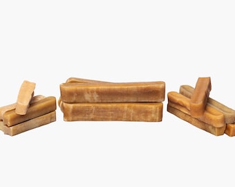 5 Morceaux de 200-220g Himalayan Yak Chews! Chien à mâcher de qualité supérieure 100 % entièrement naturel, 15,2 à 17,8 cm, vitalité pour chien à mâcher, churppi pour chien à mâcher/yak à mâcher.