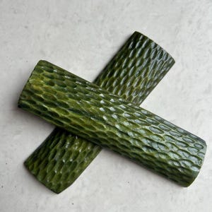 Dyed Camel Bone Knife Scales: Jigged Handle Blanks