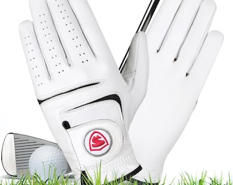 Golfhandschoenen voor heren 2-pack, rechtshandige golfhandschoen, 100% Cabretta-leer