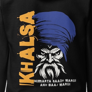 Felpa con cappuccio Khalsa / Felpa con cappuccio Sikh / Felpe con cappuccio Khalsa / Felpa con cappuccio Punjab / Felpa con cappuccio Punjabi / Felpa con cappuccio Singh / Felpa Sikh / Regalo Sikh / Camicia Khalsa