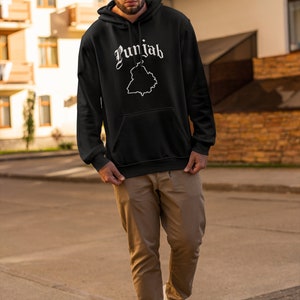 Felpa con cappuccio Punjab / Felpa con cappuccio Punjabi / Camicia Punjab / Camicia Punjabi / Regalo Punjabi / T-shirt Punjab/ T-shirt Punjab / Felpe con cappuccio DMERCHS / DMERCHS