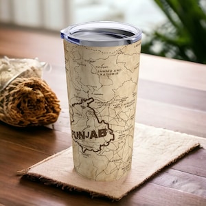 Punjab Map Travel Mug