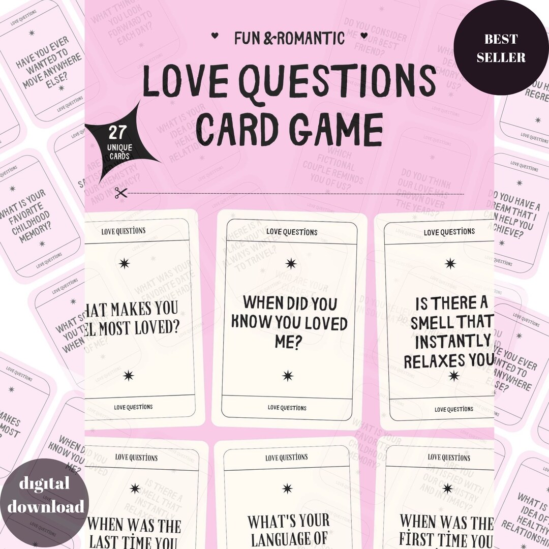 Couple Question Cards, Couple Conversation Questions, Relationship ...