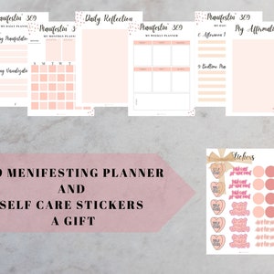 Manifestation Planner Printable Dream Journal Digital - Etsy