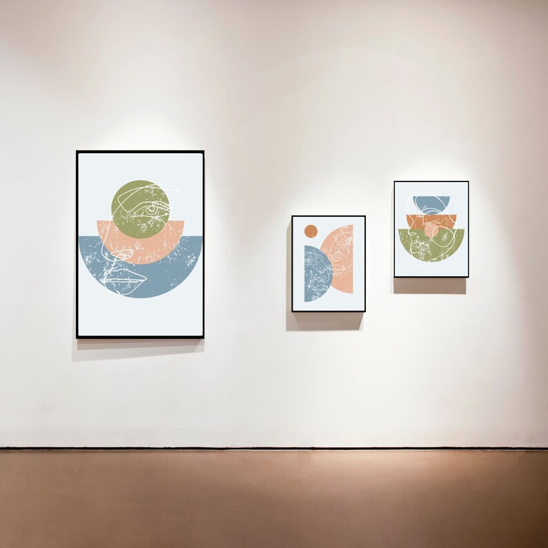 Boho Wall Art Prints No Frame Set of 3 Wall Art Bohoboho Etsy