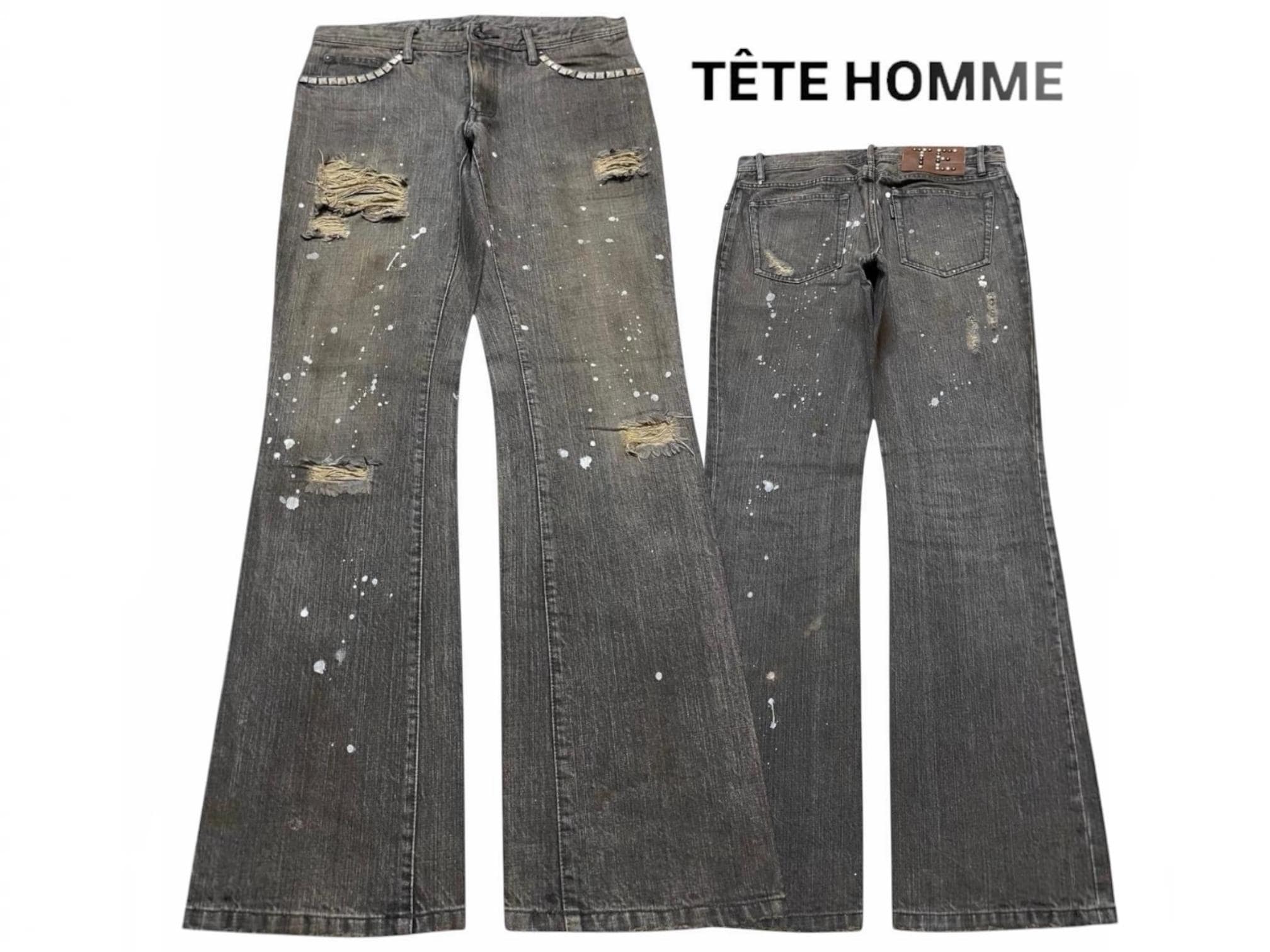 Hysteric Glamour Studded Jeans - Etsy