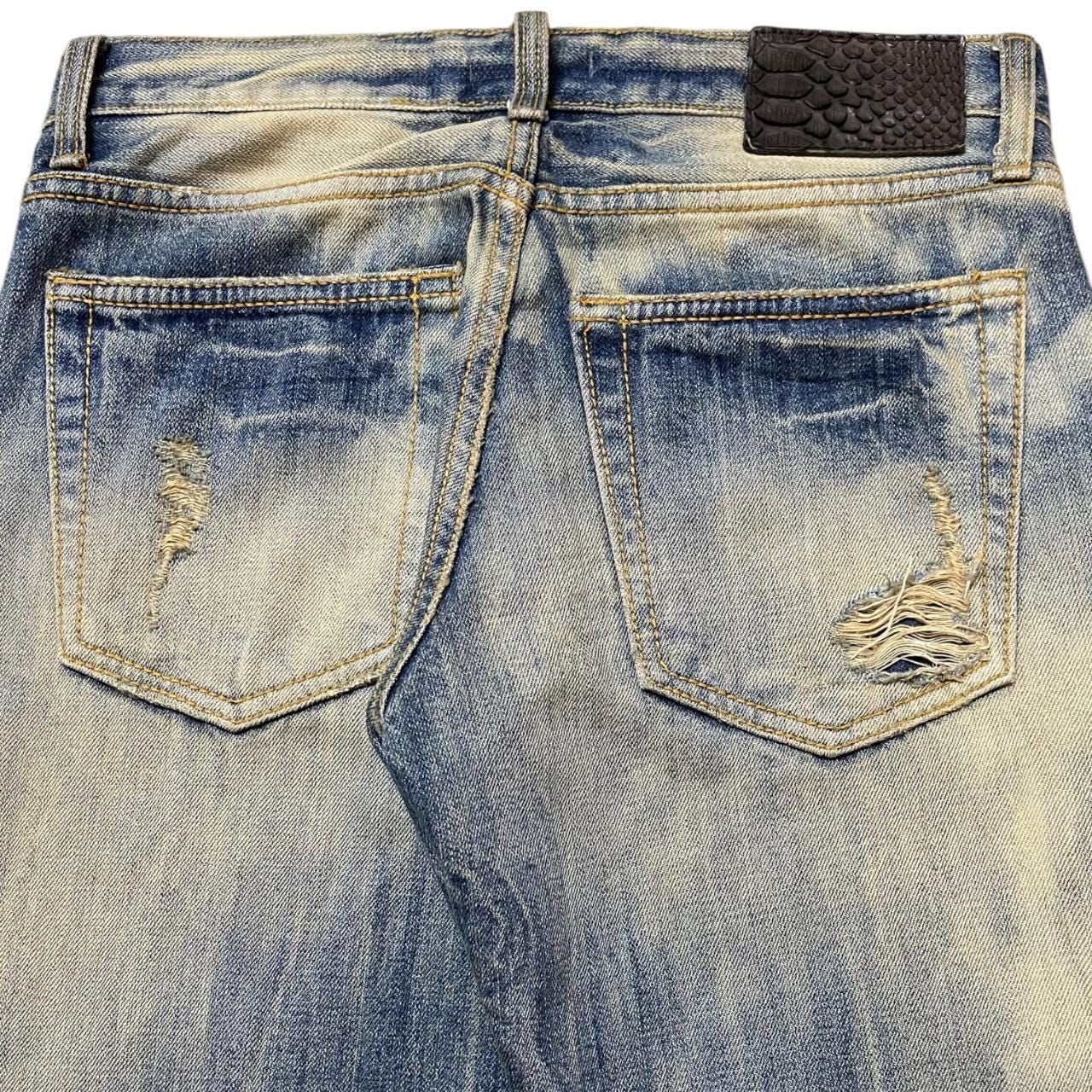 Vintage G.O.A. Mud Wash Distressed Style Destroyed Wide Leg Flare