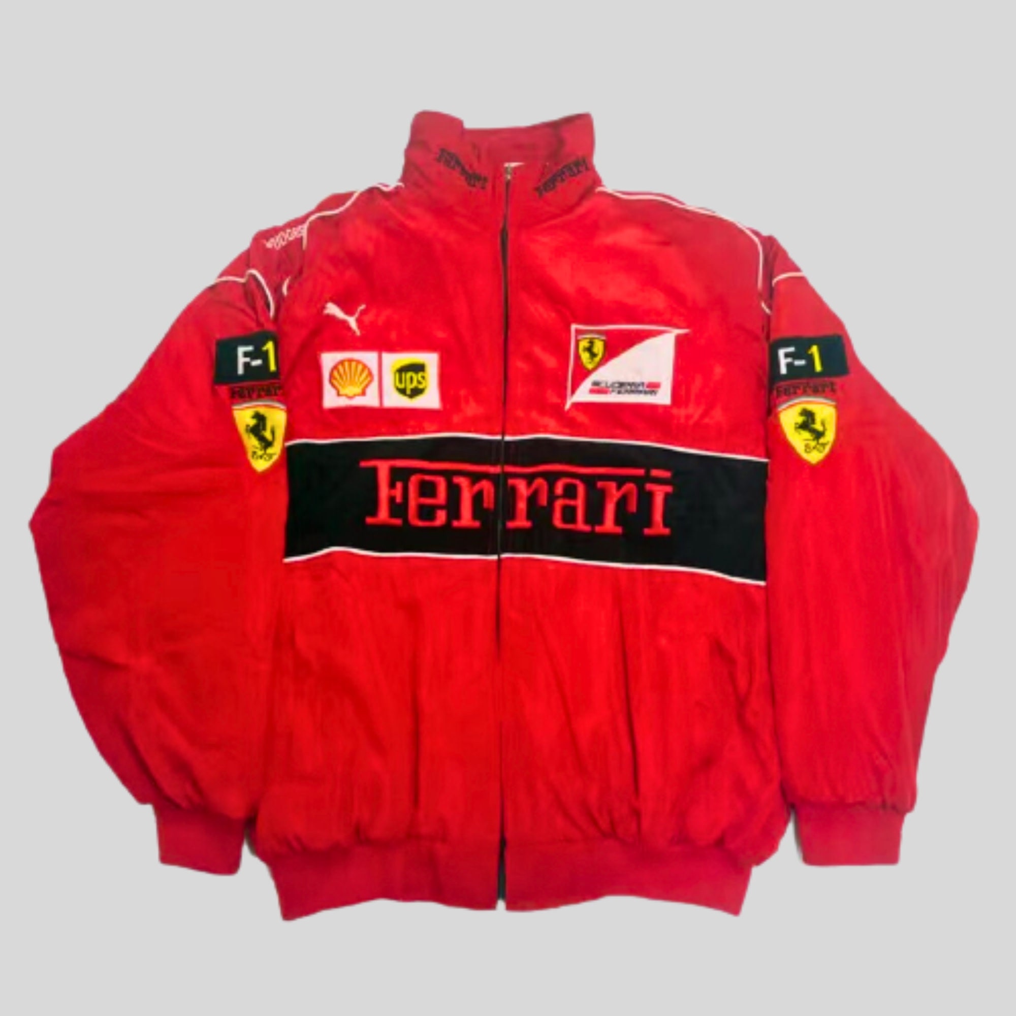 Ferrari Racing Jacket Red Vintage Nascar Bomber F1 Jacket - Etsy
