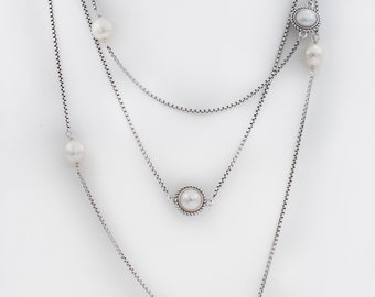 Majorica lariat necklace deals