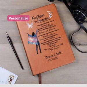 Personalized Transgender Pride Gift transgender change Journal gift New chapter gift Transgender Flag transgender pride gift month trans