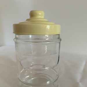 Rare old airtight glass jar. Spice container Home decor Interior kitchen Shelf