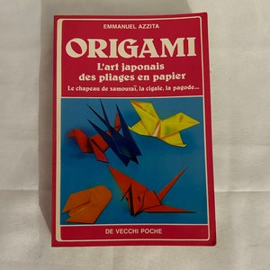 Origamiboek De Japanse kunst van het papiervouwen Vintage Frans boek Vouwgids Papierconstructie-instructiehandleiding Creaties